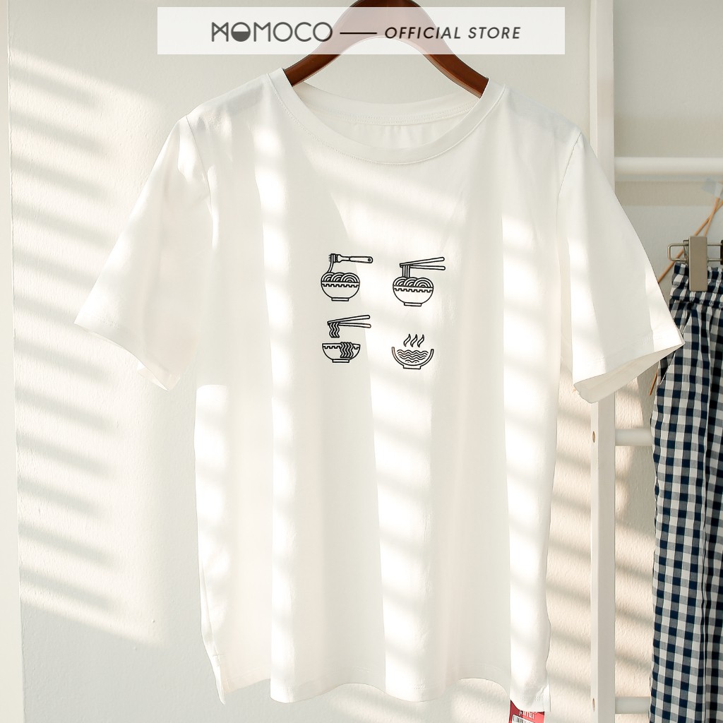 Áo Thun 100% Cotton MOMOCO In Slogan Cá Tính Độc Đáo Chất Liệu Thoáng Mát Freesize  M1608