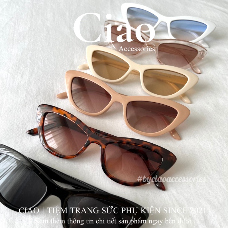 [HOẢ TỐC 1H] Kính mát/ Kính mắt thiết kế đơn giản mã 13 phong cách Ciao accessories