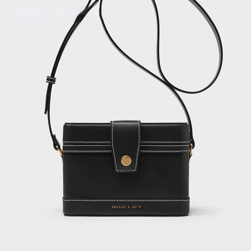 Charles and KEITH CK2-80701182 Túi Xách Một Dây Đeo Vai Phong Cách Retro
