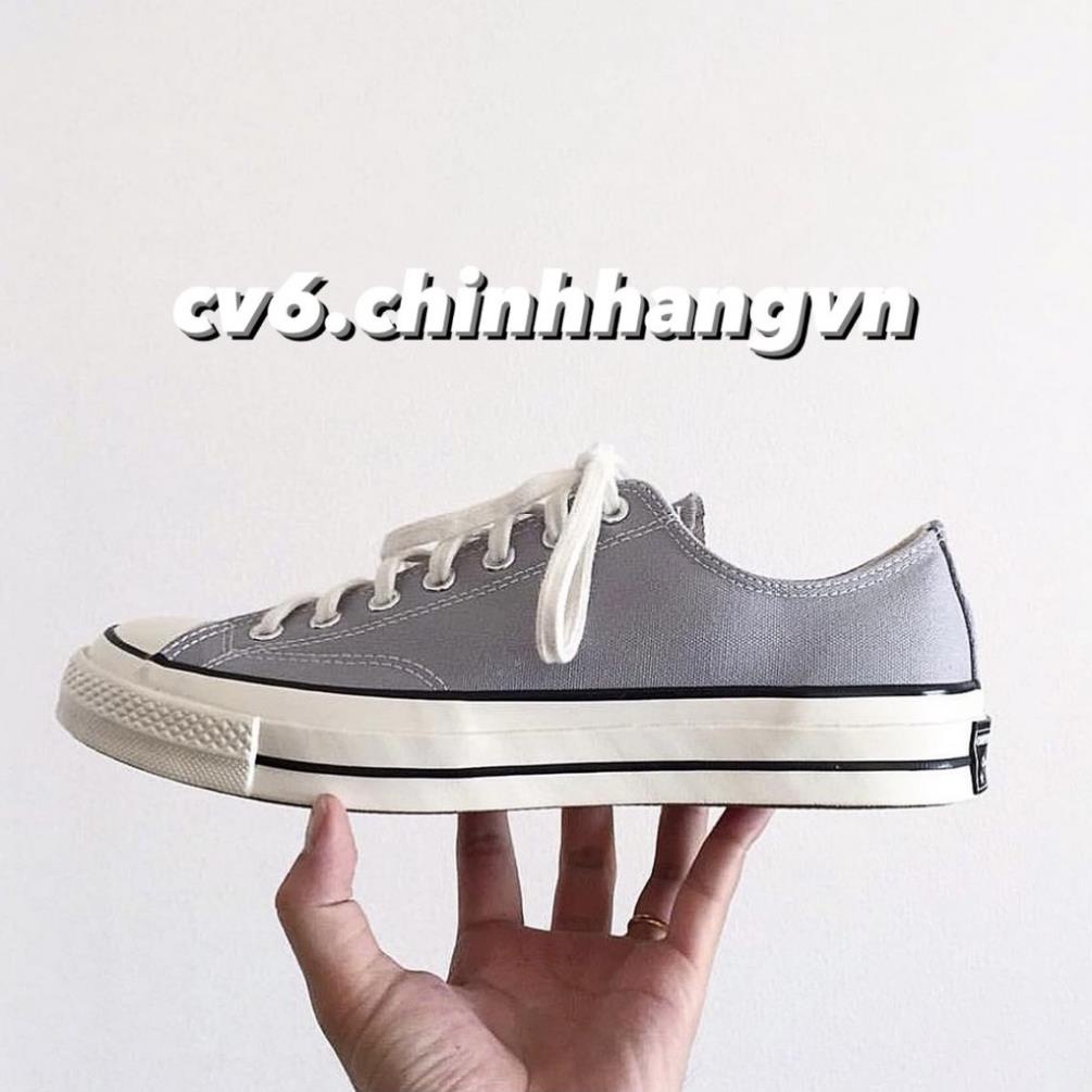 🚒 ( 𝙃𝙖̀𝙣𝙜 𝙍𝙚𝙖𝙡 ) Giày Conversse Chuck70s Grey/White ( Xám ) Thấp Cổ