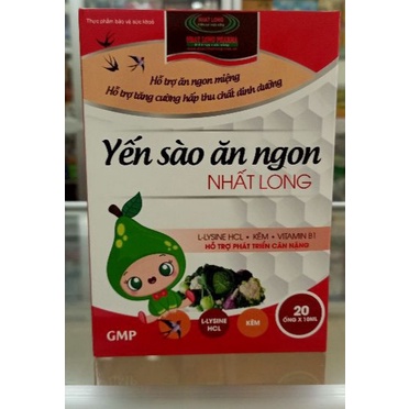 Yến Sào ăn ngon Nhất Long Hộp 20 ống