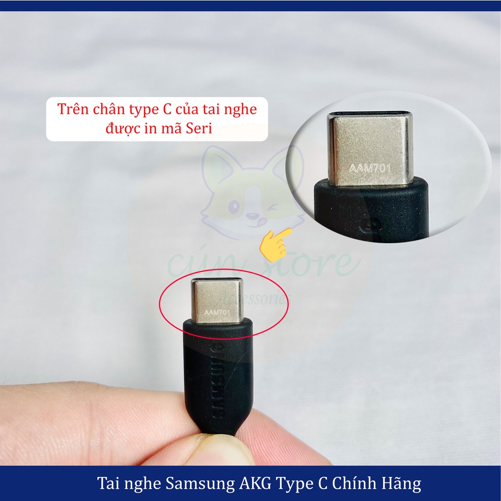 Tai nghe Samsung AKG Note 10, Note 20, S20, S21Ultra chân type C chính hãng | Bảo hành 12 tháng