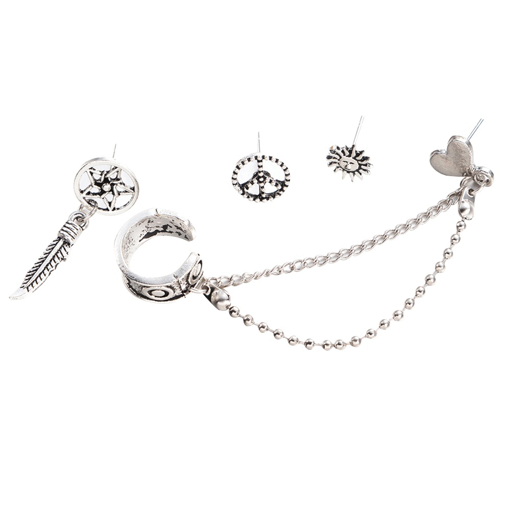 Set 4 bông tai nữ trang kiểu dáng độc đáo thời trang