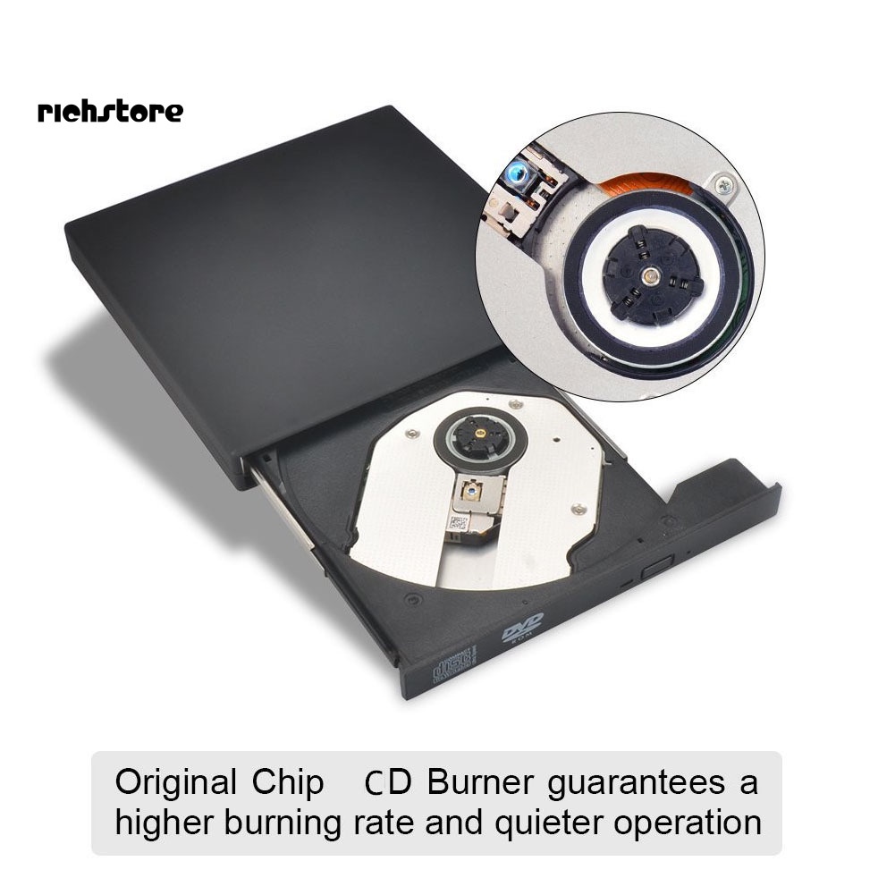 Ổ Đĩa CD DVD Ngoài USB 24X Cho PC Laptop | BigBuy360 - bigbuy360.vn