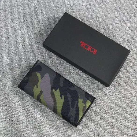 Tumi Ví Da Nam YKK 18643 Dáng Dài Có Khóa Kéo