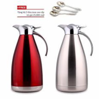 Phích giữ nhiệt ruột inox hàng xịn vacuum jug 2l giữ nóng giữ lạnh