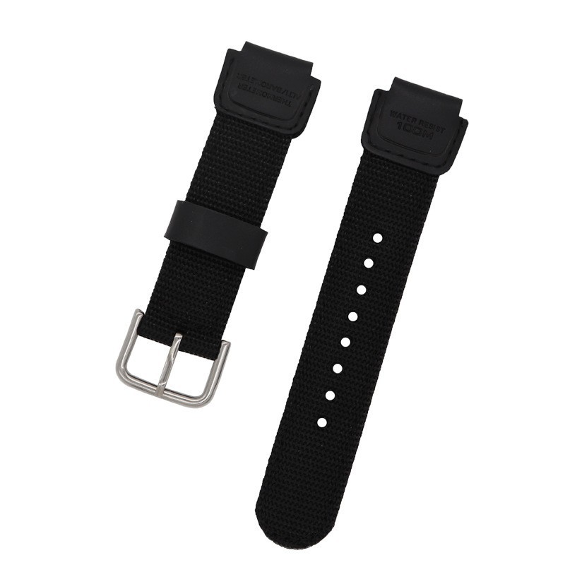 Dây đeo đồng hồ bằng nylon cho Casio W-S200H W-735H AEQ-110W W-800H W800H WS200H AEQ110W W735H