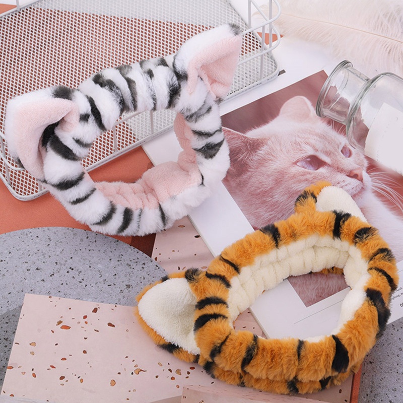 Băng Đô Tai Mèo Siêu Mềm Mại Siêu Thấm Hút Thoải Mái Dùng Trang Điểm