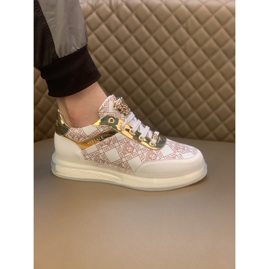 Giày sneakers nam da thật VERSACE thiết kế trẻ trung mang phong cách thể thao, năng động