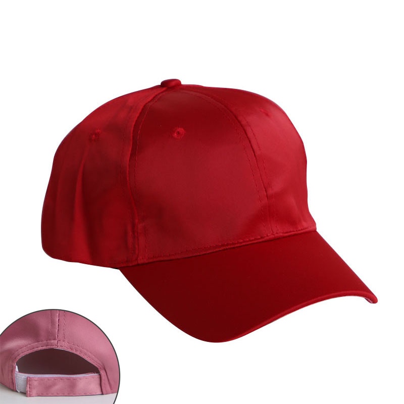 Mũ Lưỡi Trai Bằng Lụa Satin Phong Cách Hip Hop Thời Trang Xuân Hè Có Thể Điều Chỉnh Cho Bé