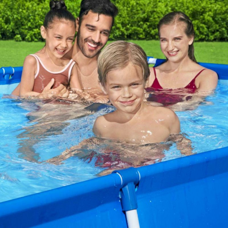 Bể bơi khung kim loại, kích thước 3m*2m*75 cm, bể bơi thành cao cho bé, đồ chơi vận động