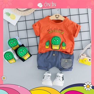 Set đồ xương rồng siêu kute cho bé trai - s290