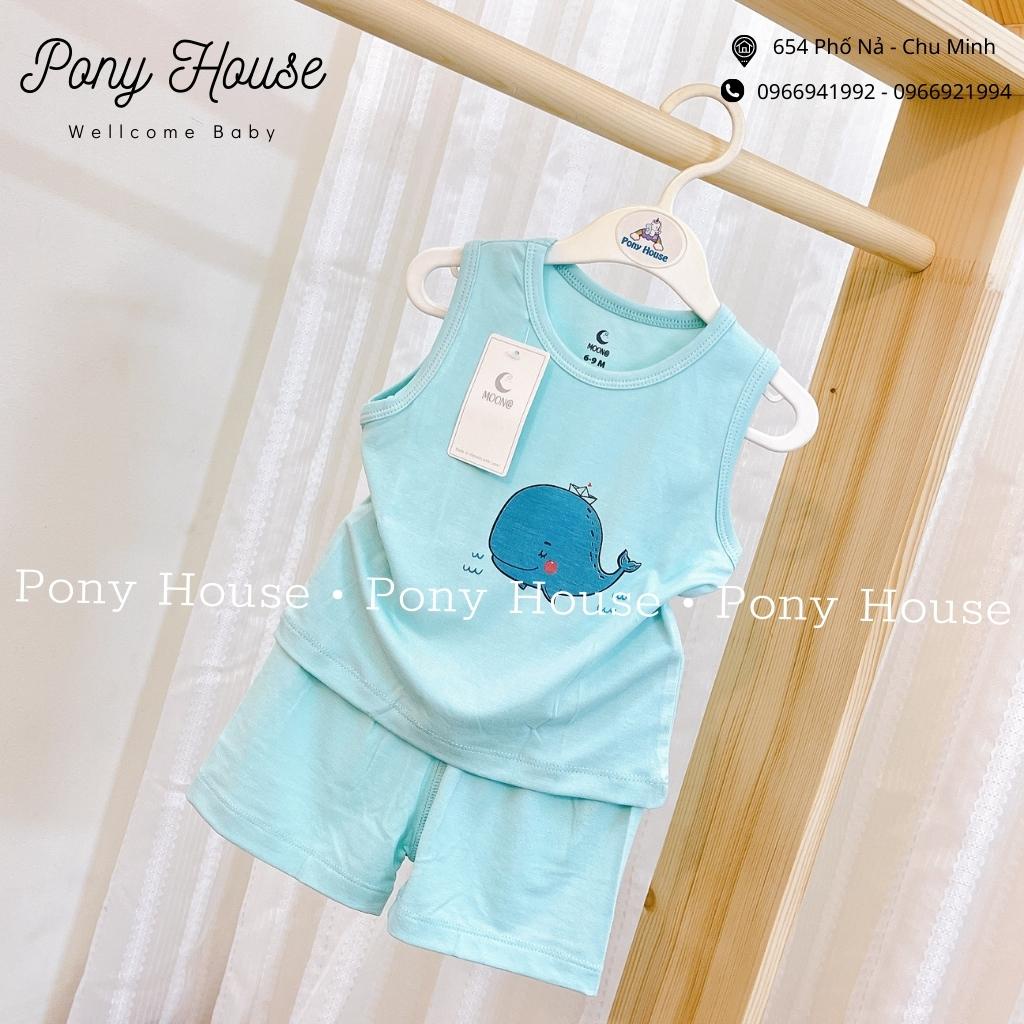 Bộ Ba Lỗ Moon - 3 Lỗ Cho Bé Trai Bé Gái Chất Petit Siêu Mềm, Mịn, Mát Size 6M-3Y