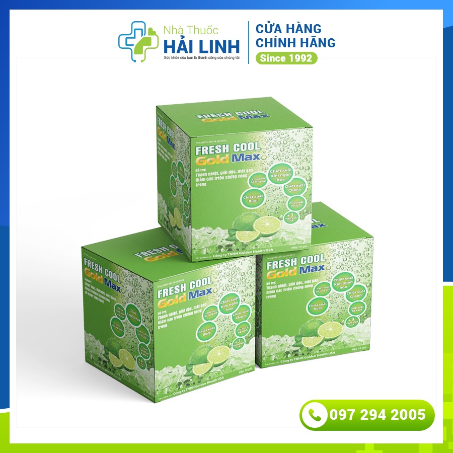 [CHÍNH HÃNG] FRESH COOL GOLD MAX - Giúp thanh nhiệt, giải độc, tăng sức đề kháng