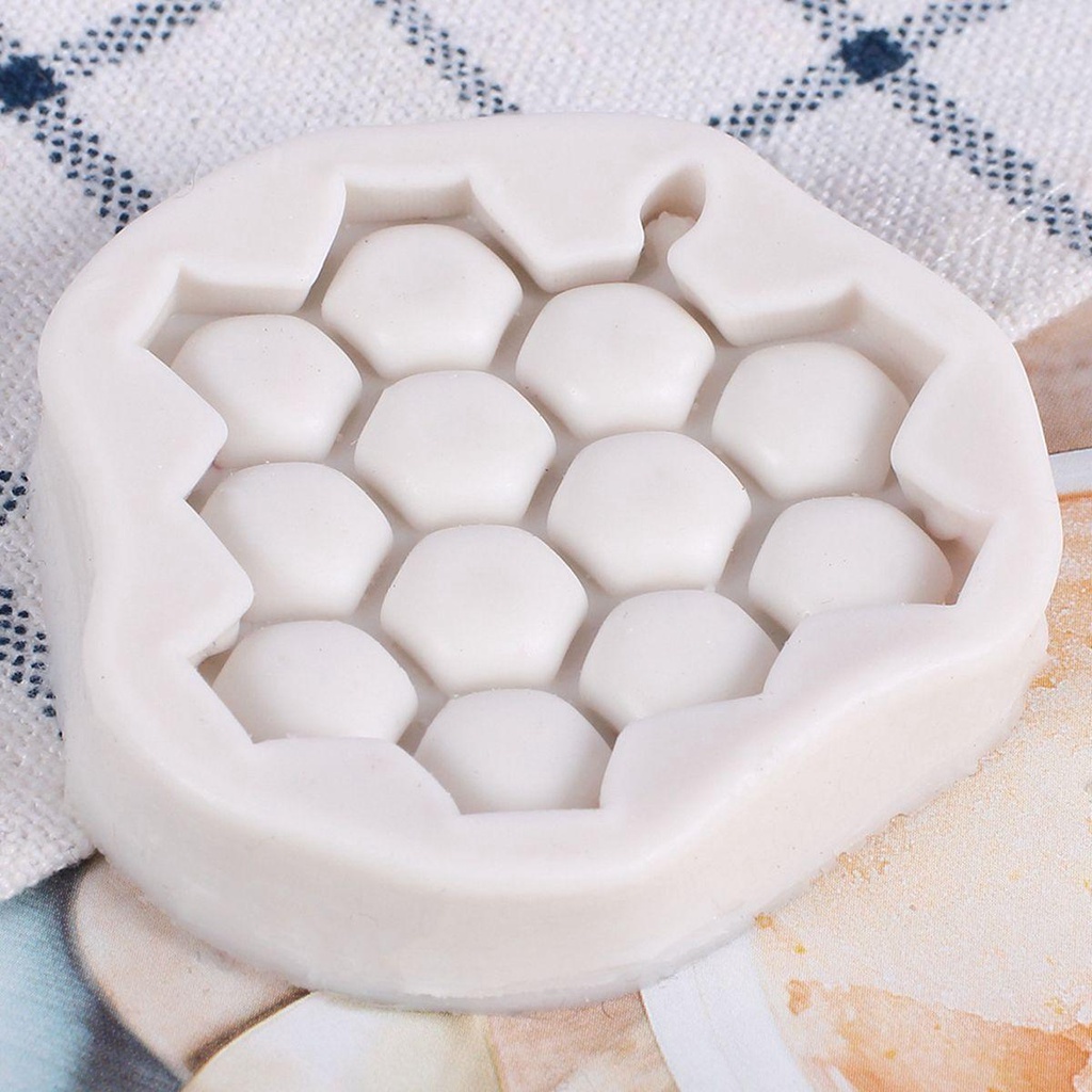 Khuôn Làm Bánh Quy / Xà Phòng / Thạch Pudding Hình Tổ Ong Thủ Công