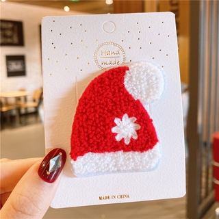 【RYT】Set 2 kẹp tóc len giáng sinh noel cho bé