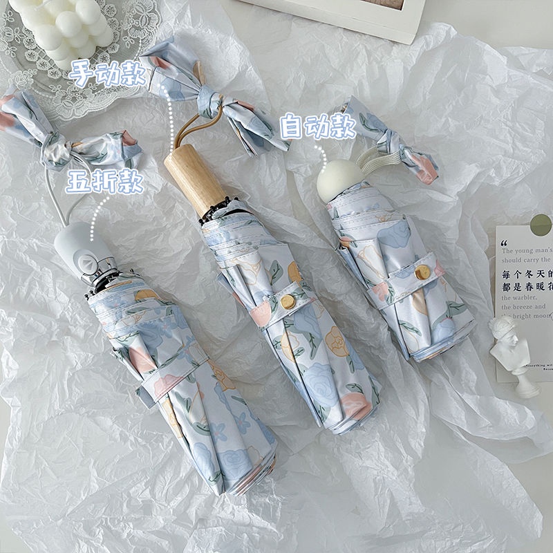 Dù Gấp Tự Động Mini Chống Tia UV Cao Cấp Tiện Lợi Dễ Sử Dụng
