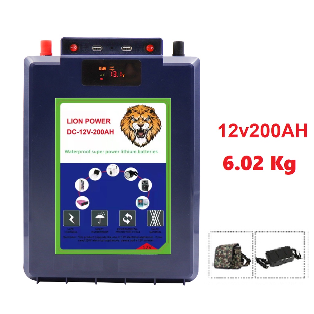 Pin Lithium 200Ah chống nước hoàn toàn tuyệt đối thông minh