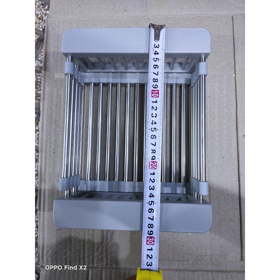 Rổ rút đa năng đựng trái cây thực phẩm inox 100% lắp vừa các chậu rửa chén bát