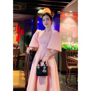 đầm xoè tay phồng