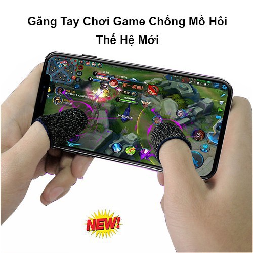 Găng tay cảm biến chơi game chống mồ hôi, chống trượt Gear chuyên Game Mobile - Bộ 2 ngón