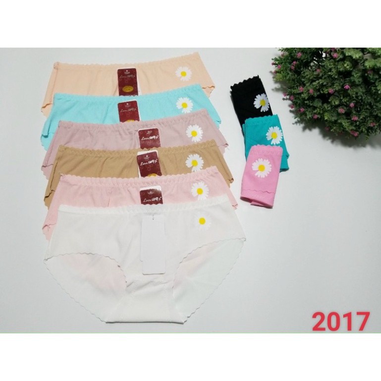 Quần Lót Nữ SAM SAM Gân Tăm Hoa Cúc Không Đường Viền SAM SAM