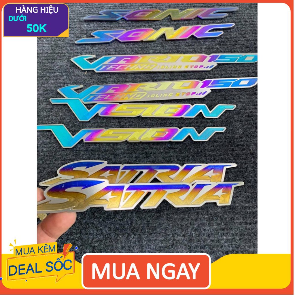 Miếng dán logo Titan  thay thế Team Xe wave dream sirius exciter winer sonic vairo satria