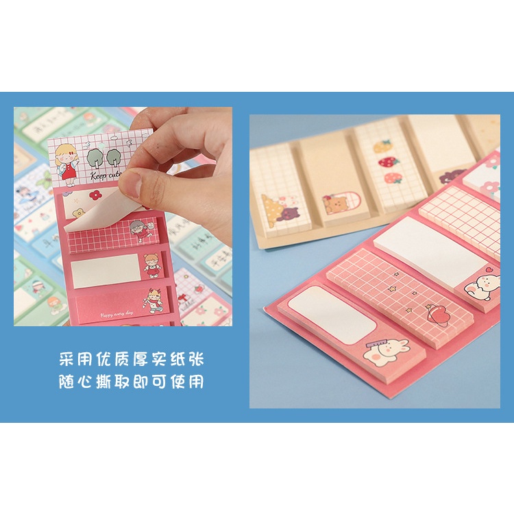 100 Tờ Giấy Ghi Chú, Giấy Note Hình Phong Cute Đáng Yêu Sáng Tạo