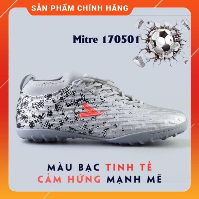 (Chính hãng + tặng tất) Giày đá bóng ⚡️ 𝐅𝐑𝐄𝐄 𝐒𝐇𝐈𝐏 ⚡️ sân cỏ nhân tạo khâu đế đinh TF siêu bền Mitre MT170501 (Fullbox)