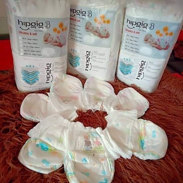 Bỉm quần hipgig combo 60m size m