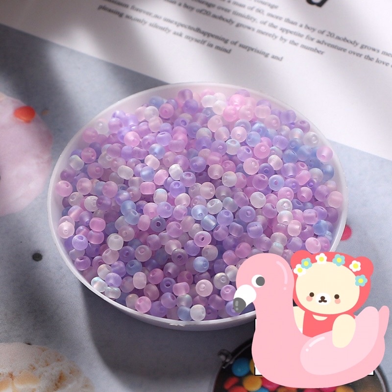 Hạt cườm mờ xâu vòng handmade, hạt cườm mix màu ,hạt gạo xâu vòng tay , vòng chân diy handmade