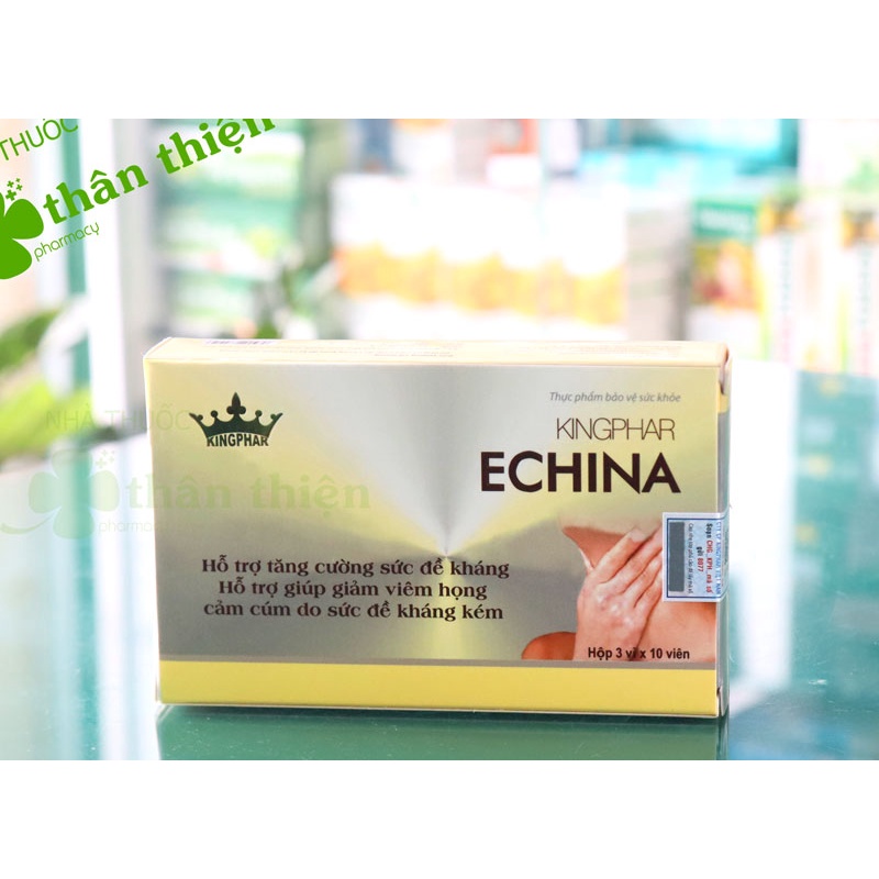 Echina Kingphar- Hỗ trợ làm giảm triệu chứng trong các trường hợp cảm cúm, giúp hỗ trợ tăng sức đề kháng