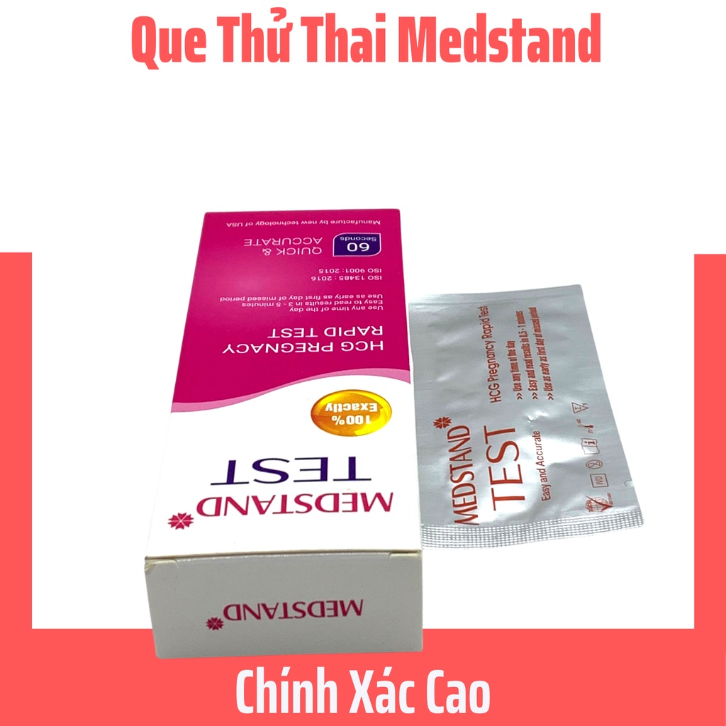 Que thử thai medstand - chính xác cao- kết quả nhanh - có che tên sản phẩm - ảnh sản phẩm 2