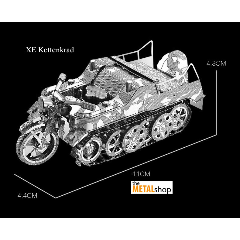 Mô Hình Lắp Ráp Kim Loại xe quân sự