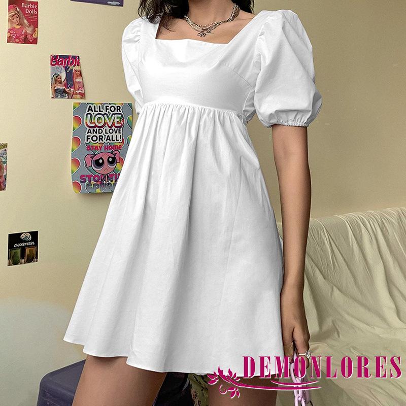 Đầm Nữ Tay Ngắn Hở Lưng Thời Trang Quyến Rũ