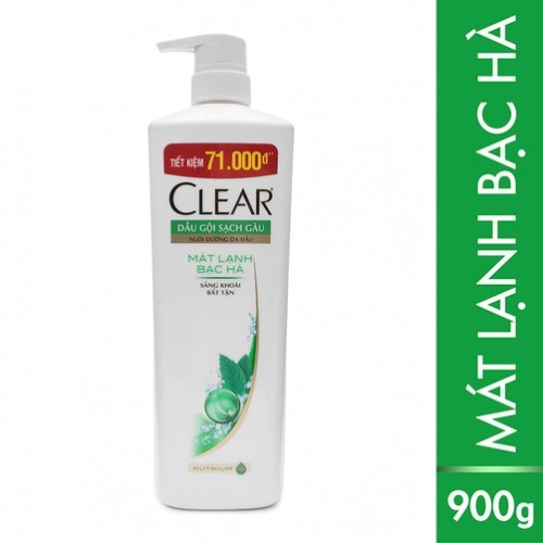 DẦU GỘI CLEAR BẠC HÀ 1.4KG-880G-630g