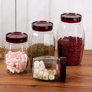 Lọ thủy tinh nắp đỏ 2500 ml