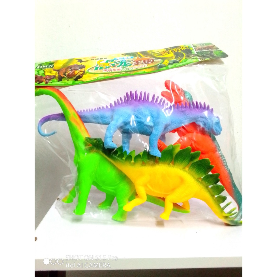 Khủng long cao su cỡ lớn có còi bóp kêu