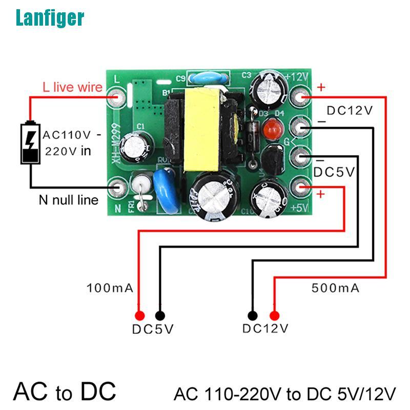 Bảng Mạch Chuyển Đổi Ac110V 220v Sang Dc 12v 0.2a + 5v | BigBuy360 - bigbuy360.vn
