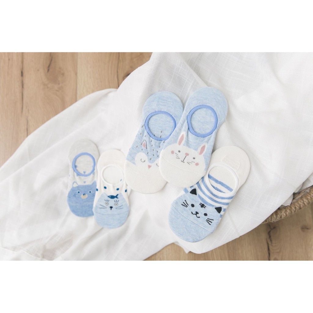 Tất cổ ngắn cho nữ màu Pastel phong cách nhẹ nhàng -T023