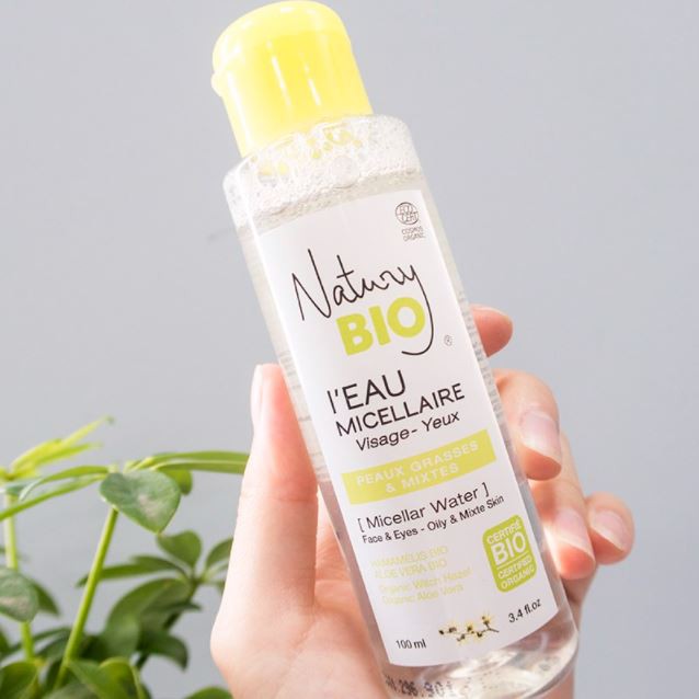 [Mini 100ml] Nước Tẩy Trang Hữu Cơ Dành Cho Da Dầu, Mụn Natury Bio Organic Micellar Water For Oily &amp; Combination Skin