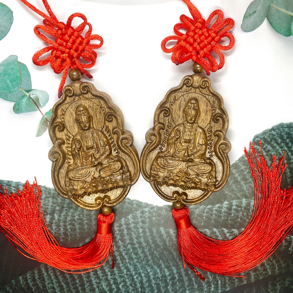 Dây treo xe ô tô tượng Phật Quan Âm trầm hương cao cấp của Vạn An Group, mang đến may mắn, bình an