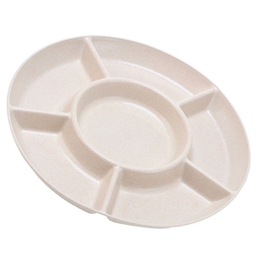 1 Đĩa Đựng Thức Ăn 6 Ngăn Tiện Lợi