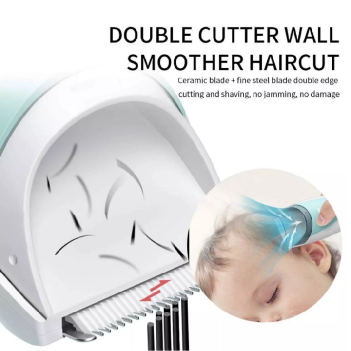 Tông đơ cắt tóc cao cấp cho bé thương hiệu Super Mama SM-3689 - Bảo hành 12 tháng chính hãng