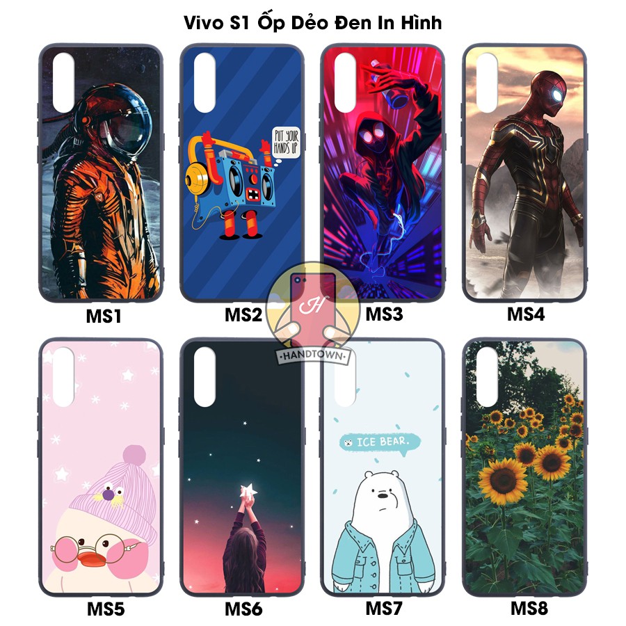ỐP LƯNG VIVO S1 DẺO ĐEN IN HÌNH