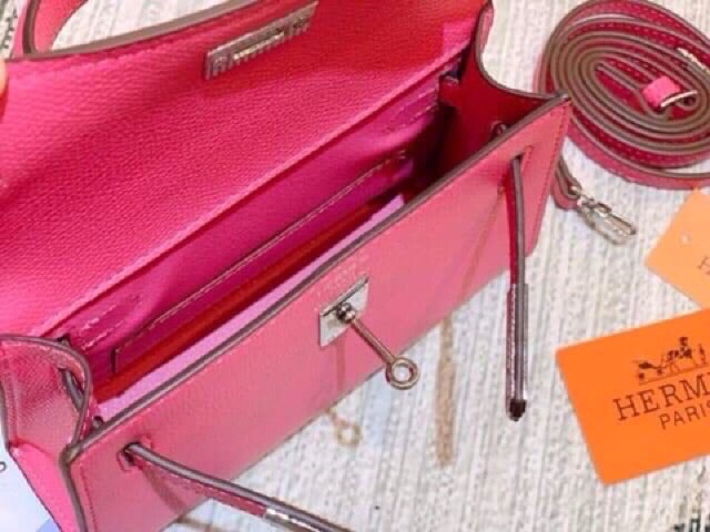 Túi Kelly size 19 màu hồng