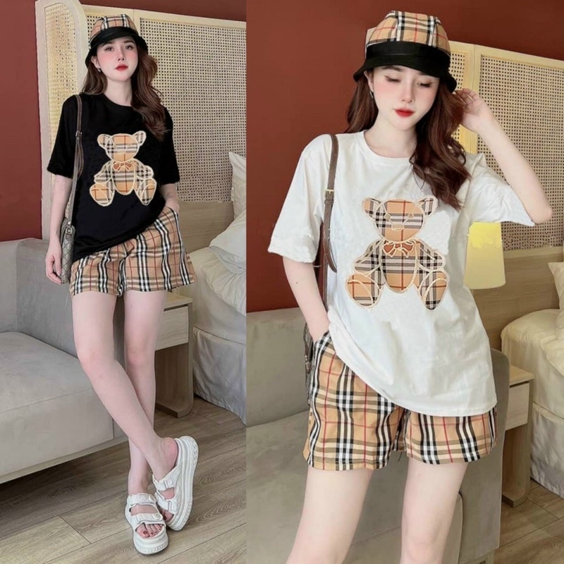 Sét bộ thun thêu GẤU BBR