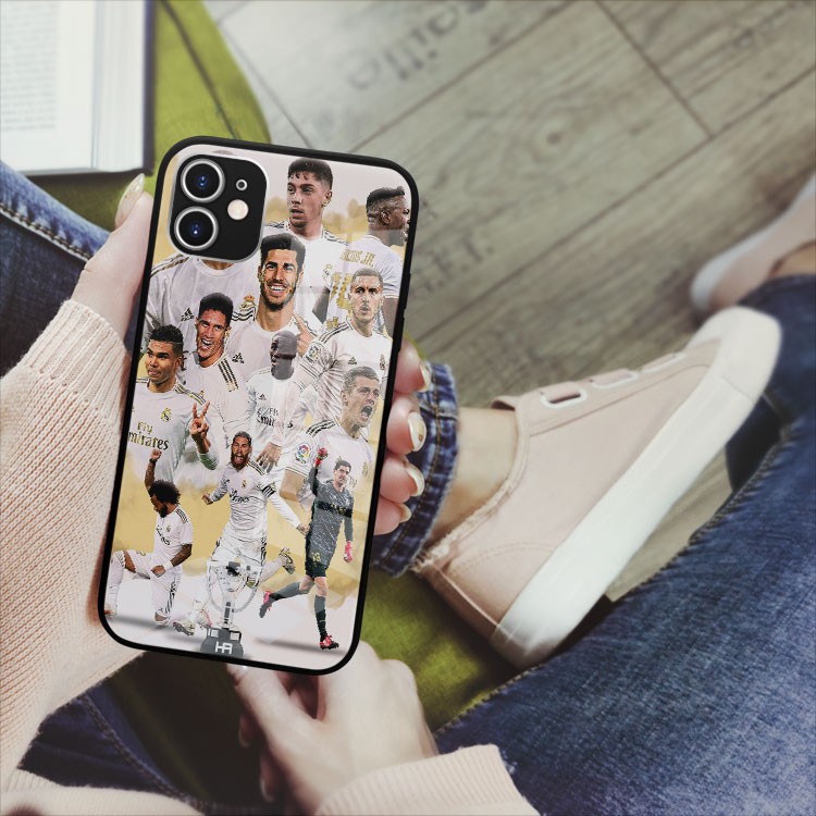 Ốp kính GOGO đội Real Madrid Iphone 7 - Iphone 12 pro max OK-FOO20010148