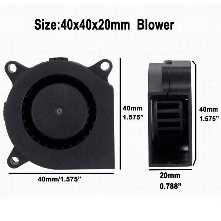 Quạt sò blower fan 4cm 4020 40x40x20mm fan tản nhiệt chuyên máy in 3D