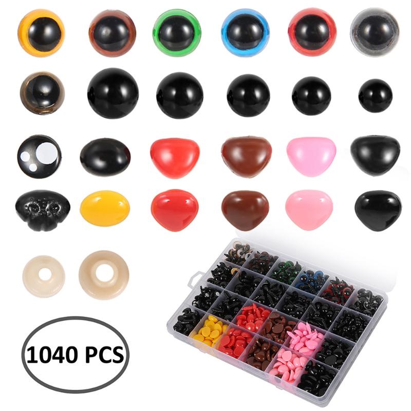 Set 1040 phụ kiện làm mắt/ mũi cho búp bê/ gấu nhồi bông